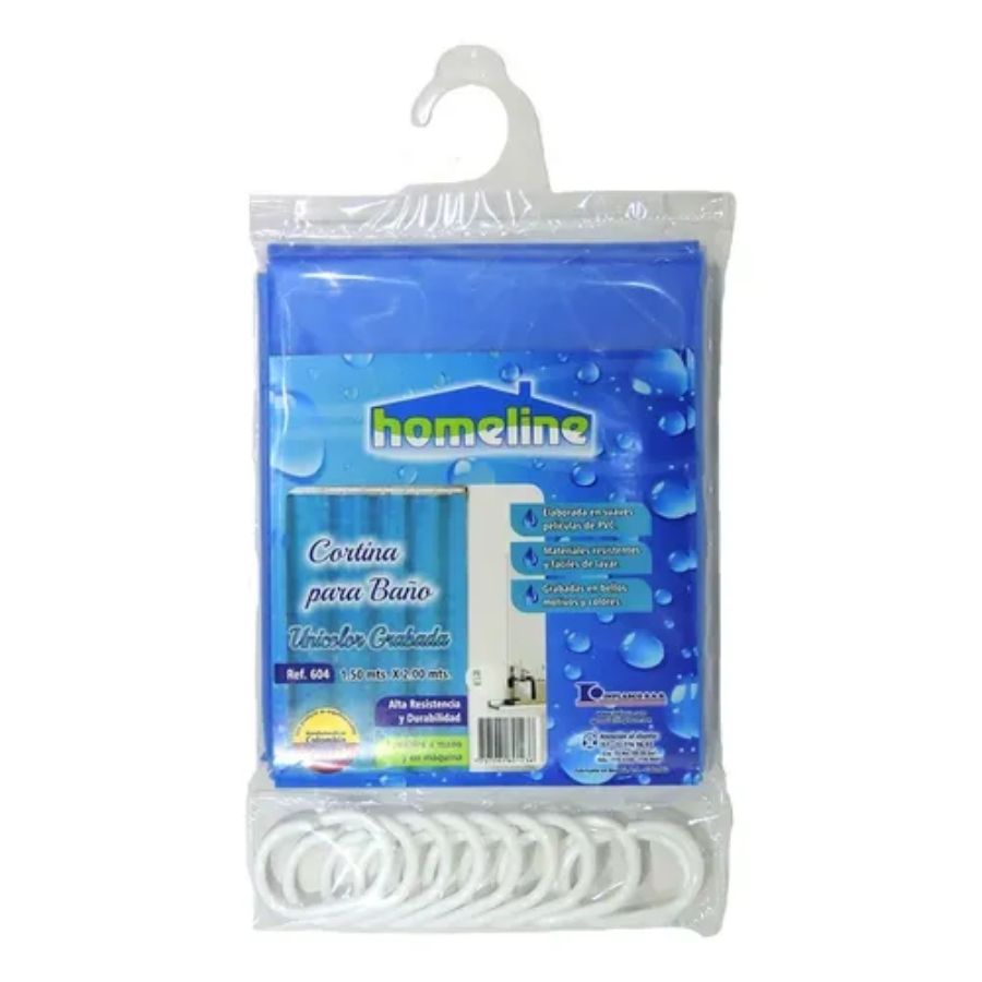 cortina de baño en tela